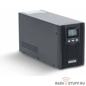 Импульс ИБП Юниор ПРО 2 {2000 ВА/1600 Вт, LCD, USB, RJ-45/RJ-11, слот для SNMP, АКБ 3х9Ач, IEC-C13 +  SCHUKOx2},черный {00-КБ002801}