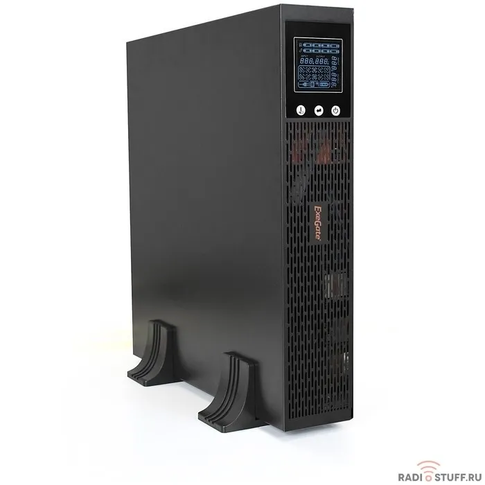 Exegate EP285644RUS ИБП Pure Sine Wave ExeGate SinePower UHB-2000.LCD.AVR.C13.RJ.USB.2U <2000VA/1600W, LCD, AVR, 8*IEC-C13, RJ45/11, USB, Rackmount 2U/Tower, Black>