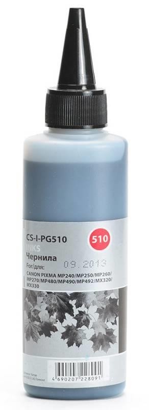 Чернила BLACK 100ML MP240/MP250 CS-I-PG510 CACTUS
