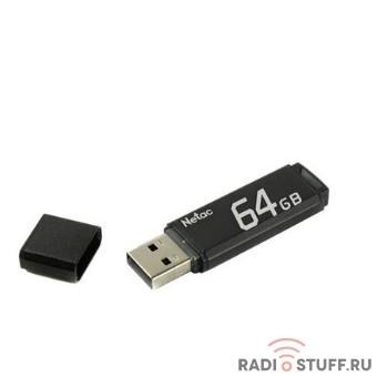 Netac USB Drive 64GB U351 USB2.0, retail version [NT03U351N-064G-20BK]
