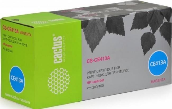 Картридж MAGENTA /M351/400/M451 2.6K CS-CE413A CACTUS