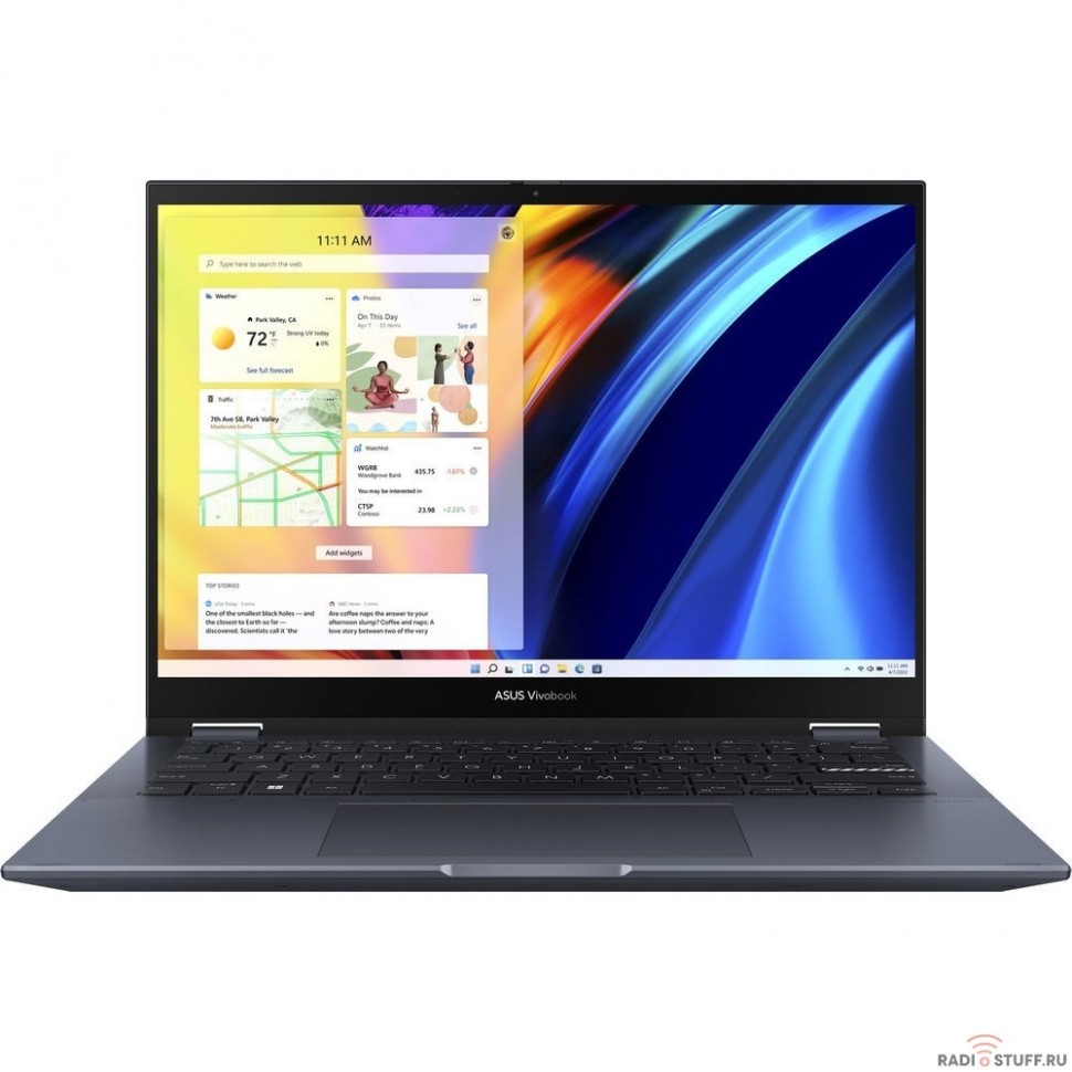 ASUS Vivobook S 14 Flip TN3402QA-LZ177 [90NB0WT1-M00860] Blue 14" {FHD Touch Ryzen 5 5600H/8Gb/512Gb PCISSD/AMD Radeon/DOS}