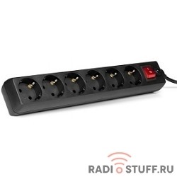 SVEN Фильтр Optima 1.8 м (6 розеток), черный, цветная коробка [SV-013639]