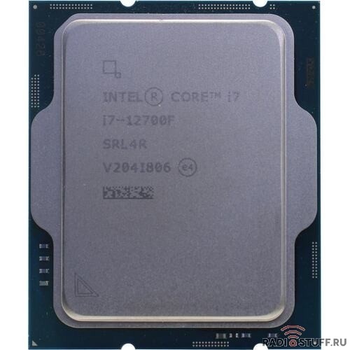 CPU Intel Core i7-12700F Alder Lake OEM {2.1 ГГц/ 4.8 ГГц в режиме Turbo, 25MB, LGA1700}
