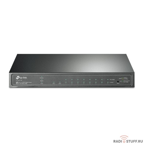 TP-Link TL-SG2210P JetStream гигабитный 8-портовый Smart коммутатор PoE с 2 SFP-слотами