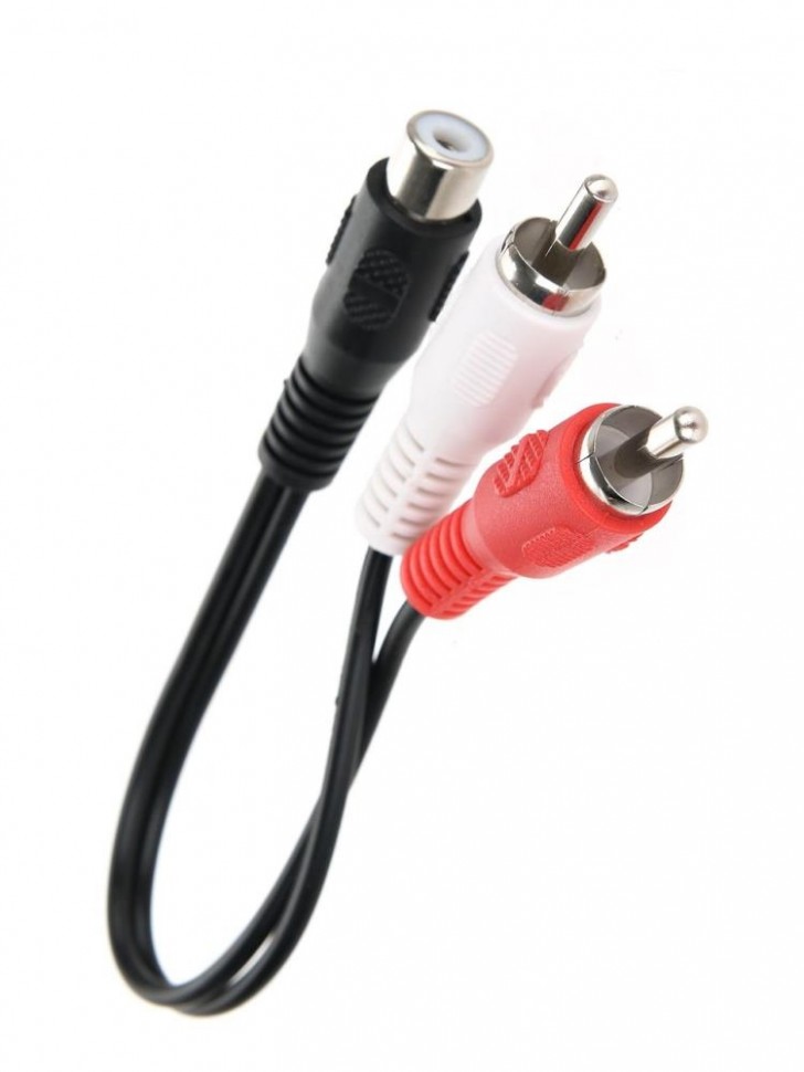 Кабель AUDIO 1RCA-2RCA F-M 0.2M TAV4355-0.2M TELECOM