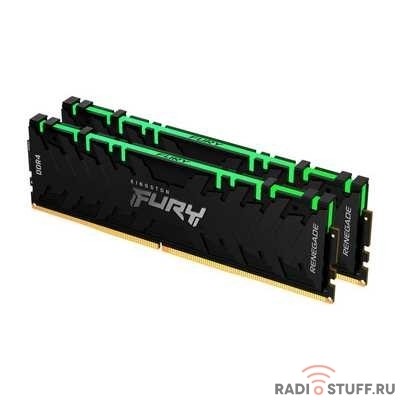 Kingston DDR4 DIMM 32GB Kit 2x16Gb KF432C16RB1AK2/32 PC4-25600, 3200MHz, CL16, RGB
