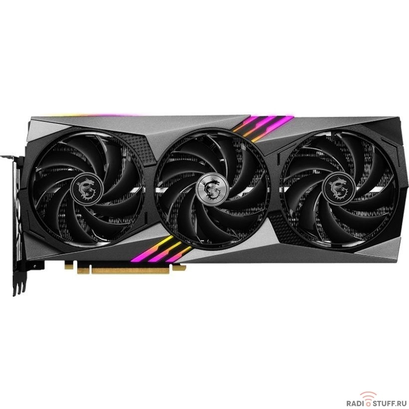 Видеокарта MSI PCI-E 4.0 RTX 4070 Ti GAMING X TRIO 12G NVIDIA GeForce RTX 4070TI 12288Mb 192 GDDR6X 2745/21000 HDMIx1 DPx3 HDCP Ret